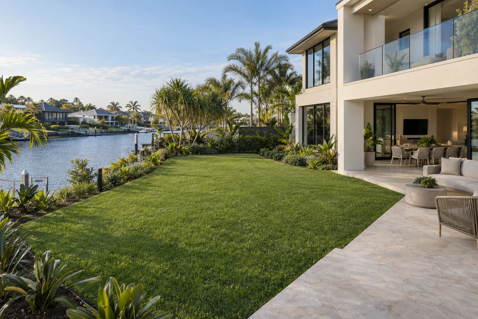 The same landscape concept after its outdoor transformation